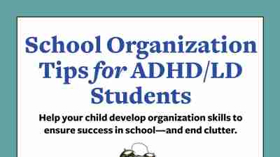 School Organization Tips for ADHD